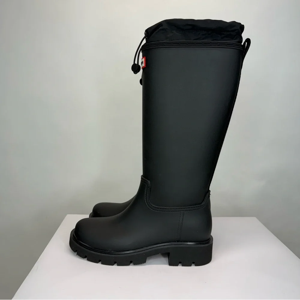 New Hunter Carson Lug Sole Rain Boots Sz 9